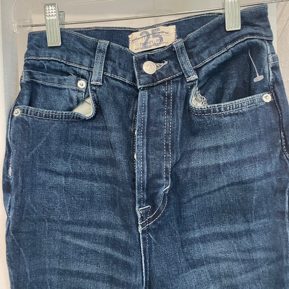 Free People High Waisted Dark Wash Jeans / NWOT - Picture 5 of 6